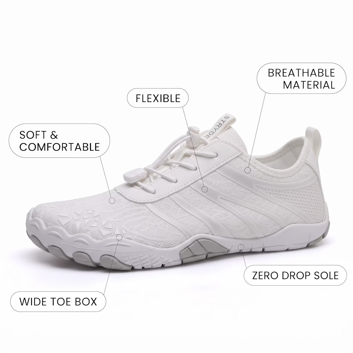 Kestrel Pro - Breathable Comfort, Non-Slip Grip Barefoot Shoes