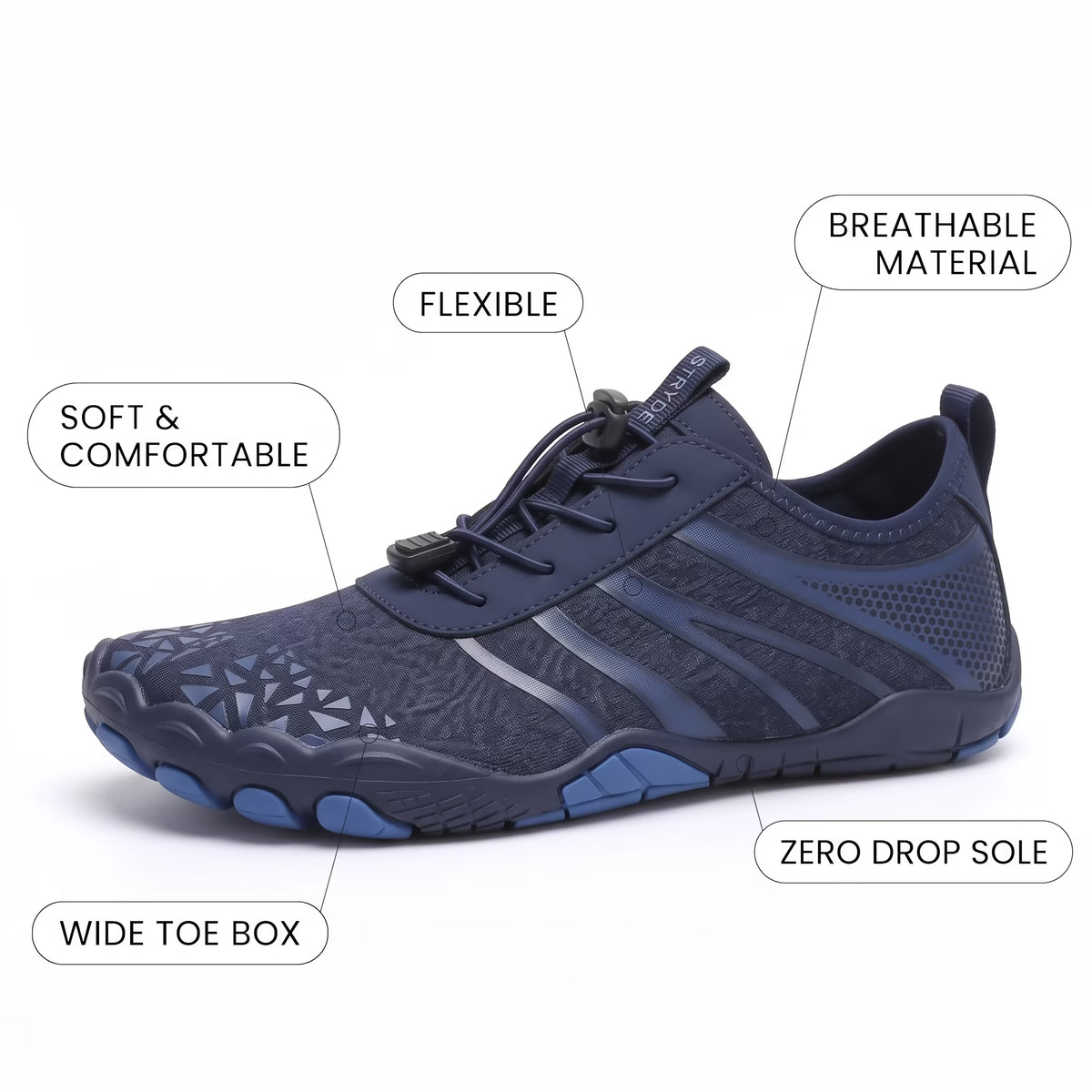 Kestrel Pro - Breathable Comfort, Non-Slip Grip Barefoot Shoes
