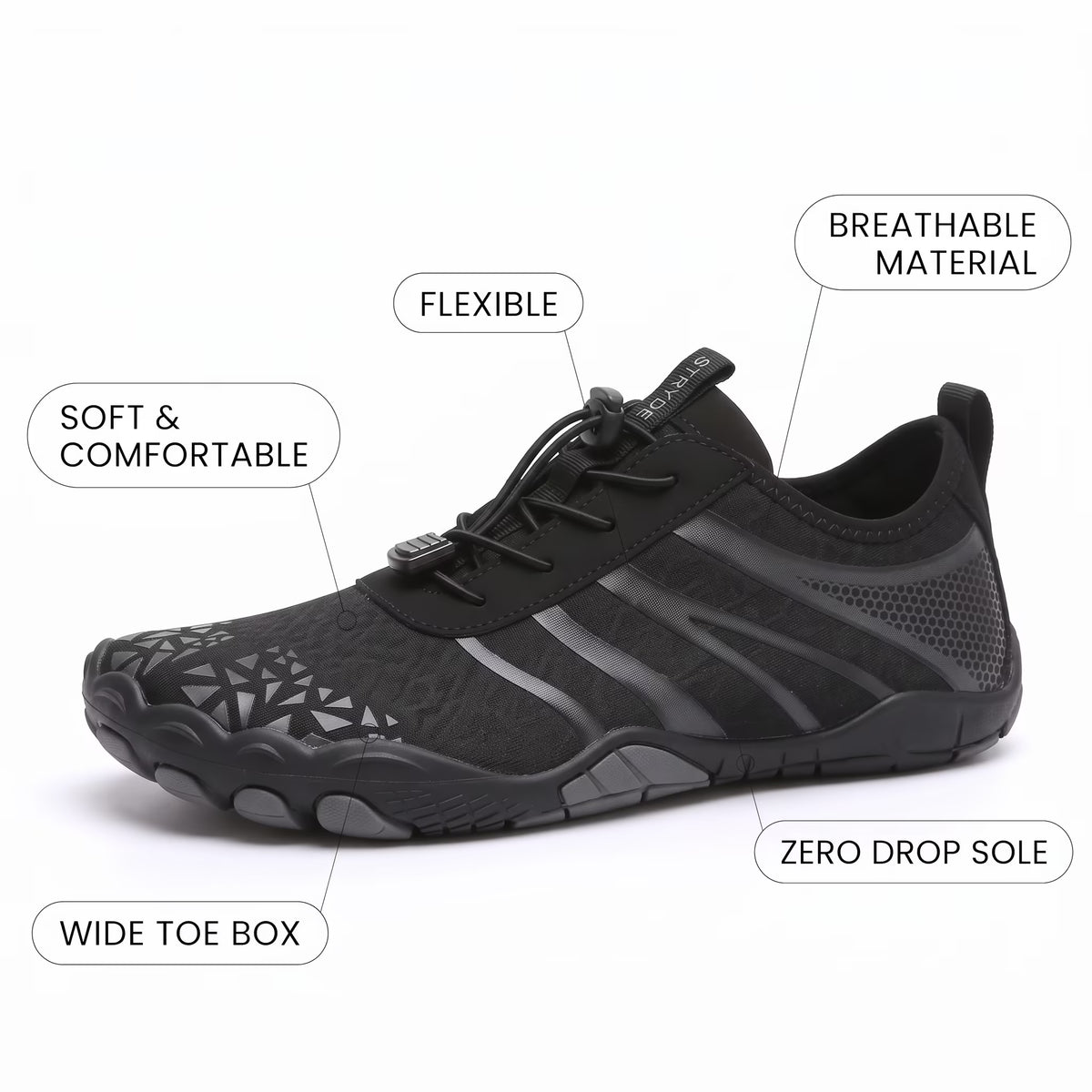 Kestrel Pro - Breathable Comfort, Non-Slip Grip Barefoot Shoes