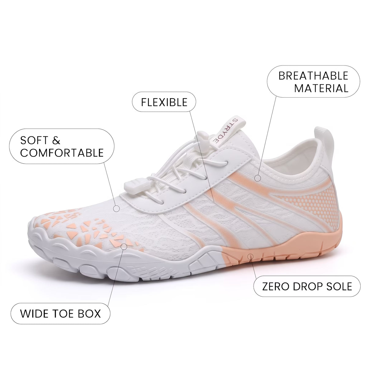 Kestrel Pro - Breathable Comfort, Non-Slip Grip Barefoot Shoes