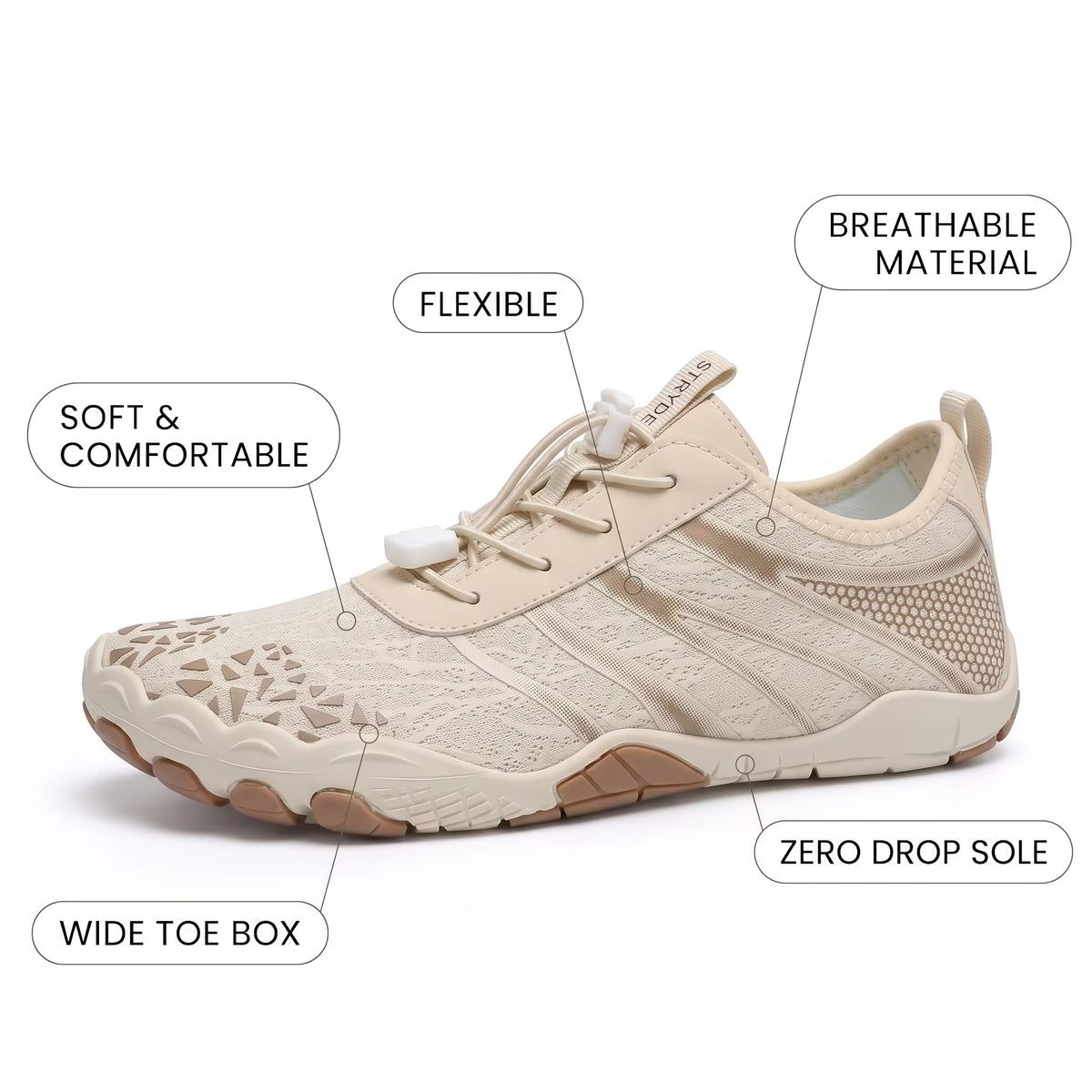 Kestrel Pro - Breathable Comfort, Non-Slip Grip Barefoot Shoes