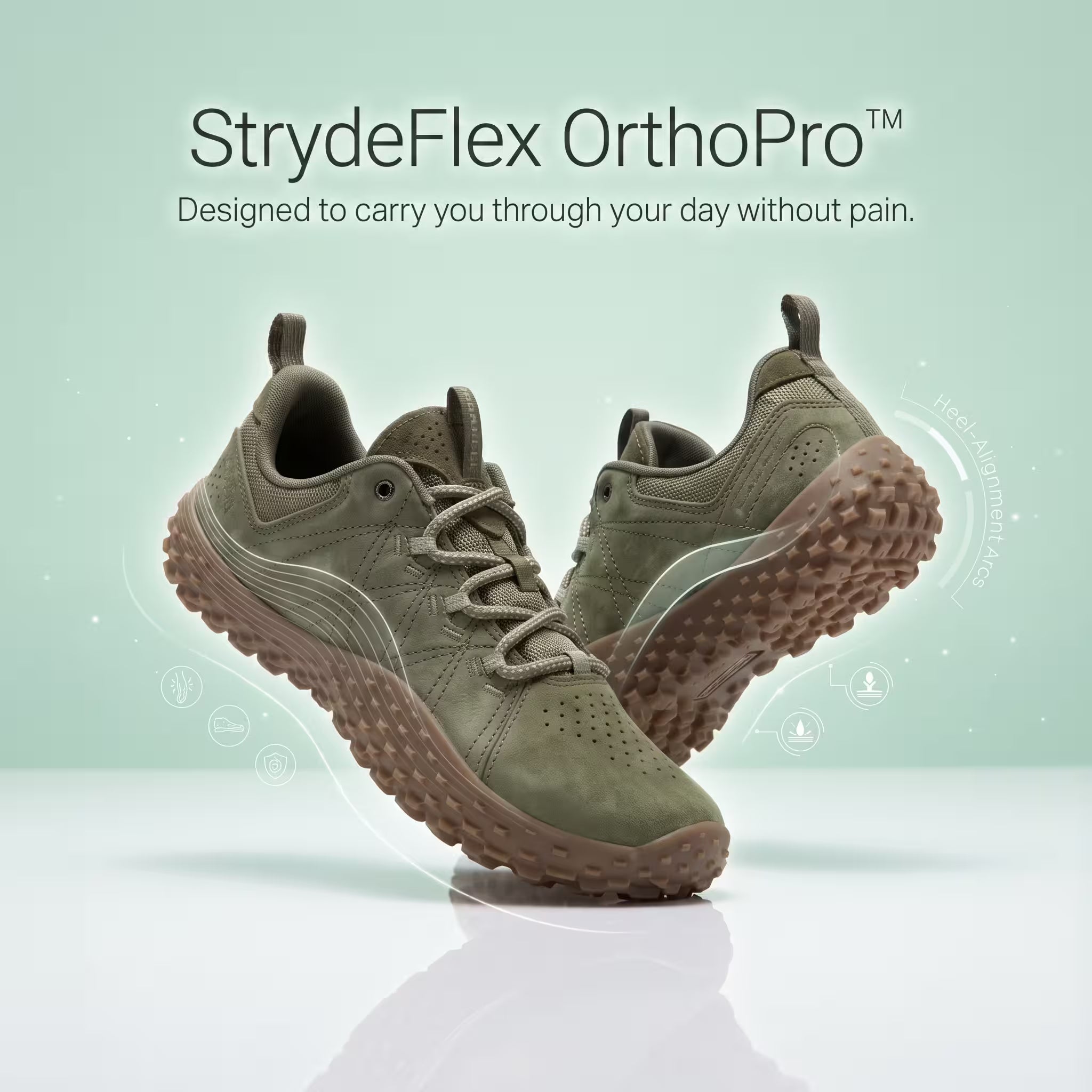 StrydeFlex OrthoPro™ – Pain-Relief Orthopedic Walking Shoes